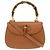 Borsa in pelle Gucci Bamboo Marrone