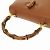 Borsa in pelle Gucci Bamboo Marrone - vista 5