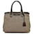 Bolsa tote em canvas jacquard Prada Bege Lona  ref.1464340