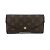 Billetera bi-fold Monogram Louis Vuitton Castaño Monograma