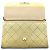 Borsa a spalla in pelle beige Chanel - vista 8