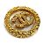 Spilla circolare in oro CC di Chanel D'oro