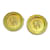 Timeless Orecchini rotondi Chanel CC Mark Circle D'oro