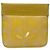 Monedero de cuero amarillo Chanel