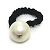 Chanel CC Marchio F22V Gomma per Capelli Nero
