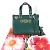 Borsa in pelle verde Gucci - vista 5