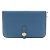 Hermès Hermes Dogon GM Langbörse Blau