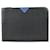 Porte-documents de voyage Prada Saffiano Cuir Noir Bleu  ref.1465998