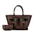 Borsa tote GM Manosque Damier Louis Vuitton Marrone Pelle Plastica  ref.1466031