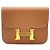 Monedero Constance de Hermès Castaño Dorado
