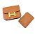 Monedero Constance de Hermès Castaño Dorado - vista 13