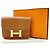 Monedero Constance de Hermès Castaño Dorado - vista 14