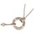 Cartier Love Circle 2P Diamond Necklace Pink gold  ref.1466493