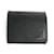 Prada Saffiano Triangle Coin Case Black Leather  ref.1466558