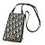 Borsa a spalla in tessuto blu navy Christian Dior