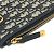 Borsa a spalla in tessuto blu navy Christian Dior - vista 7