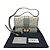 Borsa a spalla in pelle grigia Christian Dior Marrone - vista 17