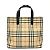 Borsa a mano a quadri Burberry Beige