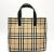 Borsa a mano a quadri Burberry Beige - vista 2