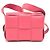 Borsa a spalla in pelle rosa Bottega Veneta - vista 2