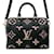 Louis Vuitton Monogram Empreinte Speedy Bandouliere 25 Handbag Black Cloth  ref.1466937