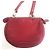 Borsa a spalla in pelle rossa Christian Dior Rosso - vista 3