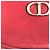 Borsa a spalla in pelle rossa Christian Dior Rosso - vista 6