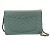 Borsa a spalla in pelle blu Chanel - vista 2