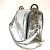 Borsa a spalla in pelle argento Christian Dior - vista 3