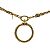 Collana in catena dorata vintage Chanel D'oro