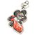 Vivienne Louis Vuitton Monogram Keyring Black