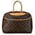 Louis Vuitton Monogram Deauville Handbag Brown Leather Plastic  ref.1467416