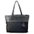 Tote Sac fourre-tout en nylon et cuir noir Prada  ref.1467511