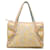 Zucchino Sac fourre-tout en toile et cuir beige Fendi  ref.1467623