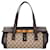 Gucci Bamboo Handbag Brown Beige Leather Cloth  ref.1467968