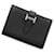 Hermès Hermes Black Chevre Mysore Business Card Case Diamond  ref.1467994