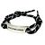 Pulsera de encanto de placa para hombre Balenciaga