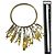Collana choker V essenziale in piume Louis Vuitton D'oro - vista 2