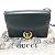 Borsa a spalla in pelle nera GG Marmont 589474 di Gucci Nero - vista 12