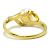 Bague en perles Mikimoto en or jaune - vue 3