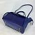 Céline Borsa a spalla in pelle blu Celine - vista 12