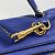 Céline Borsa a spalla in pelle blu Celine - vista 5