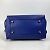 Céline Borsa a spalla in pelle blu Celine - vista 7