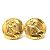 Vintage Gold Clip Ohrringe von Chanel Golden
