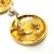 Vintage Gold Clip Ohrringe von Chanel Golden - Ansicht 9