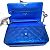 Borsa a spalla in pelle blu Chanel - vista 10
