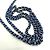 Borsa a spalla in pelle blu Chanel - vista 16