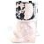 Borsa a spalla in cotone rosa Chanel - vista 2