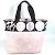Borsa a spalla in cotone rosa Chanel - vista 3