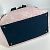 Borsa a spalla in cotone rosa Chanel - vista 7